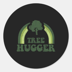 Sticker Rond Arbre Hugger Vintage Retro Nature De l'environneme