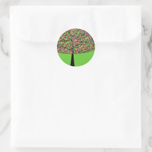 Sticker Rond Arbre Jelly Bean (Sac)