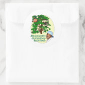Sticker Rond Arbre Leprechaun (Sac)