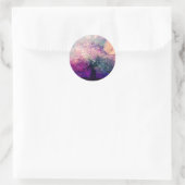 Sticker Rond Arbre mystique et Lune de nuit (Sac)