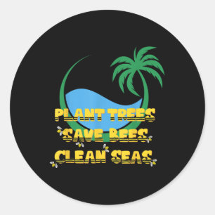 Sticker Rond Arbre Plantation Bee Protection Eco Nettoyage de l