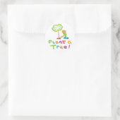 Sticker Rond Arbre plante A (Sac)