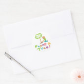Sticker Rond Arbre plante A (Enveloppe)