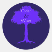 Sticker Rond Arbre plus ancien et plus sage (Devant)