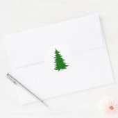 Sticker Rond Arbre pour Noël (Enveloppe)