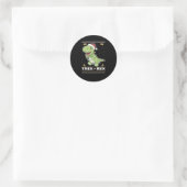 Sticker Rond Arbre Rex Dinosaure Pun T-Rex (Sac)