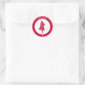 Sticker Rond Arbre rouge (Sac)