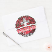 Sticker Rond Arbre singapourien suisse (Enveloppe)