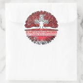 Sticker Rond Arbre singapourien suisse (Sac)