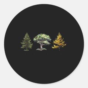 Sticker Rond Arbre Subtil Anti Trump Chemise Fir Dogwood Tamara