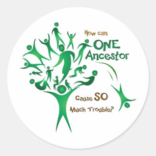 Sticker Rond Arbre une ancêtre
