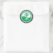 Sticker Rond Arbre Vert Californie (Sac)