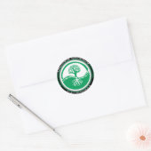 Sticker Rond Arbre Vert Californie (Enveloppe)