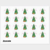 Sticker Rond Arbre Westie (Feuille)