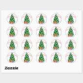 Sticker Rond Arbre Westie (Feuille)