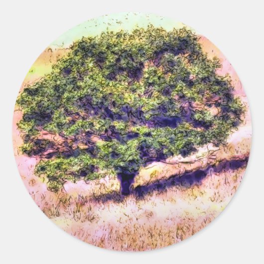 STICKER ROND ARBRES (Devant)