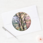 STICKER ROND ARBRES D'AUTOMNE (Enveloppe)