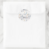 Sticker Rond Arbres d'hiver (Sac)
