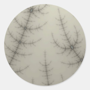 Sticker Rond Arbres d'hiver fragiles