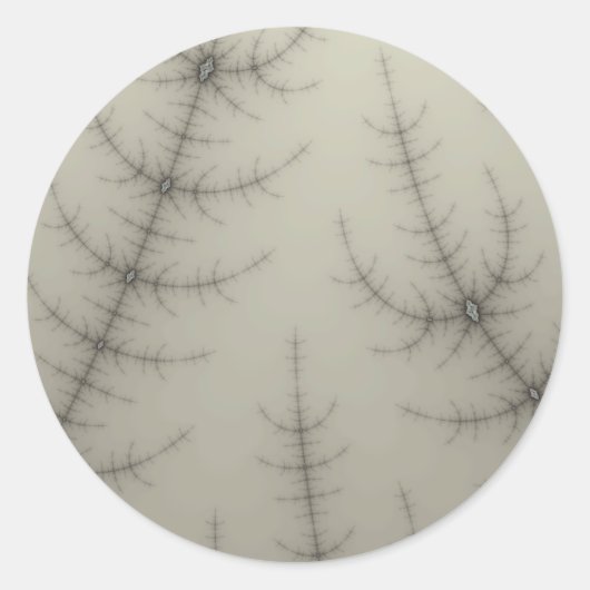 Sticker Rond Arbres d'hiver fragiles (Devant)