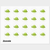 Sticker Rond arbres verts (Feuille)