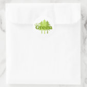 Sticker Rond arbres verts (Sac)