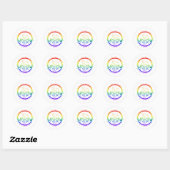 Sticker Rond Arc arc-en-ciel à deux esprits (Feuille)
