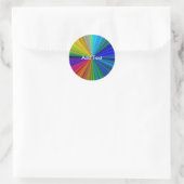Sticker Rond Arc arc-en-ciel circulaire (Sac)