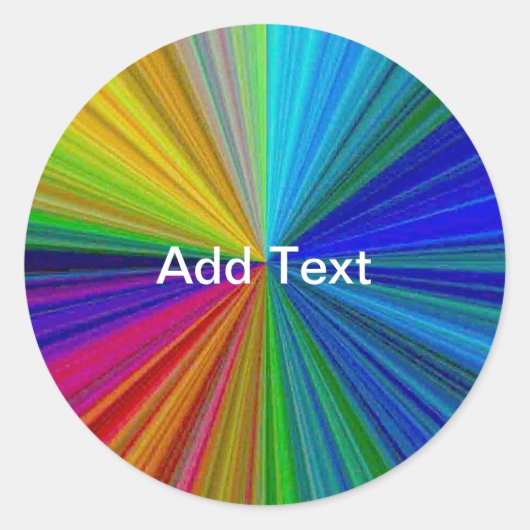Sticker Rond Arc arc-en-ciel circulaire (Devant)