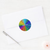 Sticker Rond Arc arc-en-ciel circulaire (Enveloppe)