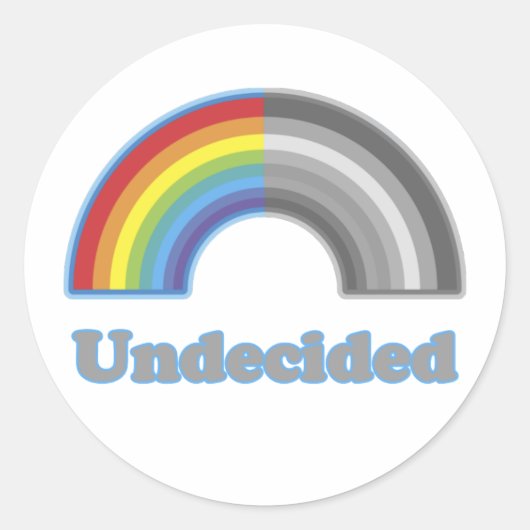 Sticker Rond Arc-arc indécis (Devant)