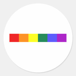 Sticker Rond Arc-en-ciel