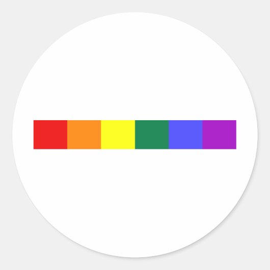 Sticker Rond Arc-en-ciel (Devant)