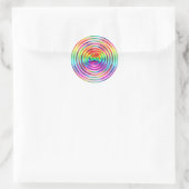 Sticker Rond Arc-en-ciel (Sac)
