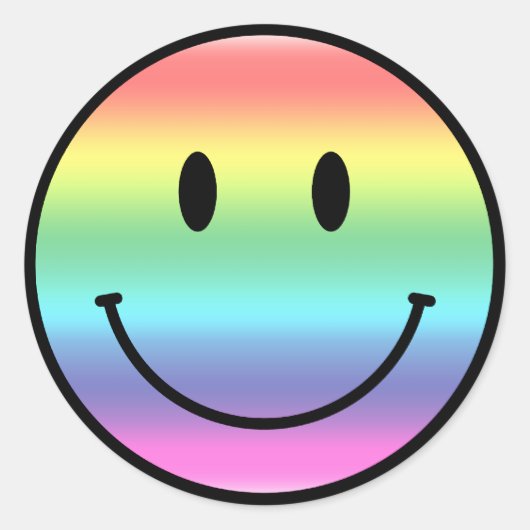 Sticker Rond Arc-en-ciel (Devant)