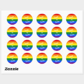 Sticker Rond Arc-en-ciel (Feuille)