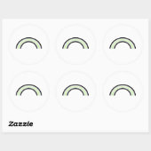 Sticker Rond Arc-en-ciel agender (Feuille)