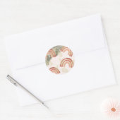 Sticker Rond Arc-en-ciel Boho (Enveloppe)