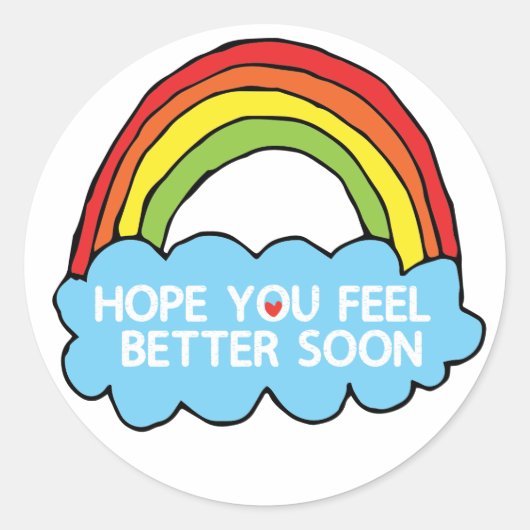 Sticker Rond Arc en ciel Cloud Clip Art Vous Envoyez Bien Des V (Devant)