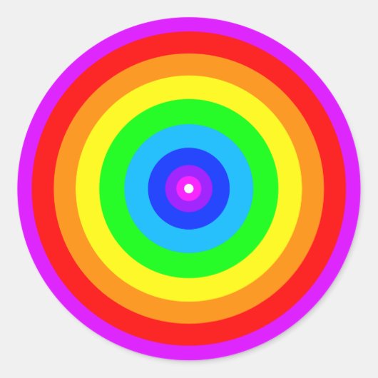 Sticker Rond Arc en ciel Conception-40686 (Devant)