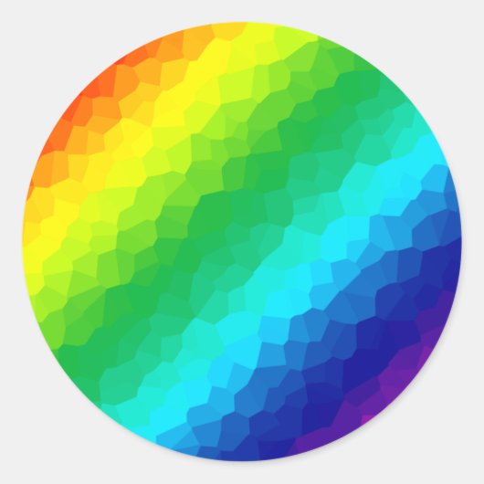 Sticker Rond Arc-en-ciel cristal (Devant)