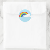 Sticker Rond Arc en ciel de Kawaii (Sac)