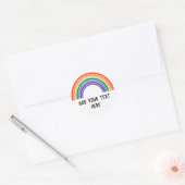 Sticker Rond Arc-en-ciel de la fierté LGBT (Enveloppe)
