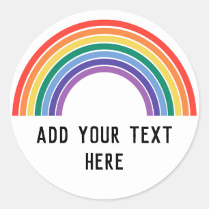 Sticker Rond Arc-en-ciel de la fierté LGBT