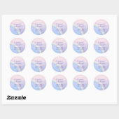 Sticker Rond Arc en ciel d'espoir - pastel, mariage (Feuille)