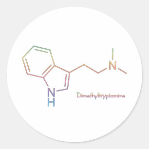 Sticker Rond Arc-en-ciel DMT