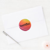 Sticker Rond Arc-en-ciel feuille formidable (Enveloppe)