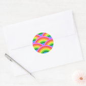 Sticker Rond Arc-en-ciel heureux (Enveloppe)