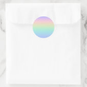Sticker Rond Arc-en-ciel pastel (Sac)