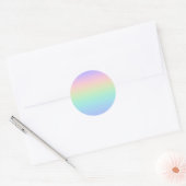 Sticker Rond Arc-en-ciel pastel (Enveloppe)